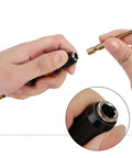 Close-up of RC Tool Kit 6 In 1 Quick Change Screwdriver Set with removable hex driver and knurled handle for hobbyists.