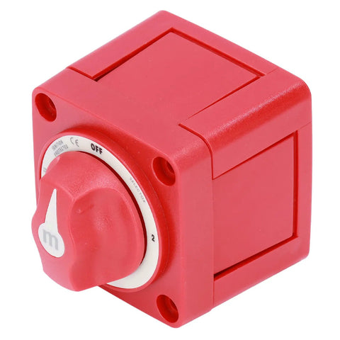 Red 300A 3 Position Battery Switch For Marine And RV Power Disconnect Isolator With Dual Circuit Control, heavy-duty on off kit.