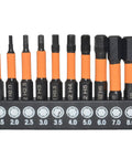Huge 20-Piece Metric And Inch Allen Wrench Bit Set With S2 Steel Heavy Duty Hex Drill Bits For Tough Jobs And Home Repairs That Are Totally Awesome, 10-bit holder