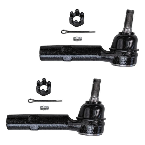 Front Tie Rod End Kit For Chevy Traverse GMC Acadia Saturn Outlook Buick Enclave 6pc Replacement with visible tie rod ends