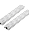 2 Pcs 2040 T-Slot Aluminum Profile Extrusion European Linear Rail For DIY Build Projects And Heavy Duty Fabrication Rigging.