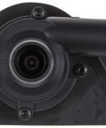 Straight Swap Electric Engine Water Pump With Tight Gasket Seals For Zero Leak Issues And No Sweat Installation features a black body with inlet.