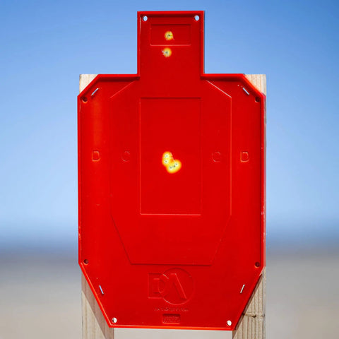 Half Size Self Healing Silhouette Reactive Shooting Target for Indoor and Outdoor Practice Pistol and Rifle Training