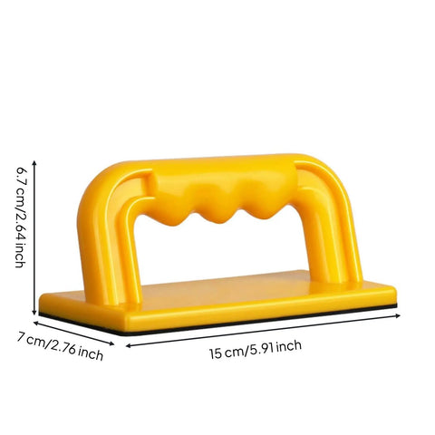 Pro Shop Essential Badass Woodworking Push Handle Rock Solid Safety Guide with no slip rubber base, 15cm yellow handle.