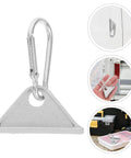 Top Notch Silver Aluminum Triangle Sliding Hooks For T Slot Tracks showcased, highlighting metal durability and versatility in use.