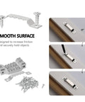 Pro Level Picture Hanging Wire Kit With D Rings And Wall Mount Screws For Frames And Canvases includes wall mount hardware and screws.