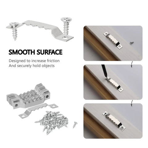 Pro Level Picture Hanging Wire Kit With D Rings And Wall Mount Screws For Frames And Canvases includes wall mount hardware and screws.