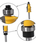 Router Bit Bearing Guide Kit Replacement Set Built To Last For Top Mount Durable Steel Bearings with precision router bits.
