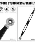 Harley Davidson Shifter Linkage Replacement For Touring Models 1980 To 2024 Street Glide Electra Glide Road King Softail Dyna Road Glide Tri Glide Easy Install And Ready To Go Gear Shift Linkage, black aluminum body with stainless steel rod ends