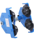 I-Beam Trolley 1100 Pound Capacity With Double Wheel Track Roller For I-Beam Flange Width 55 To 200 Millimeter Alloy Steel Construction