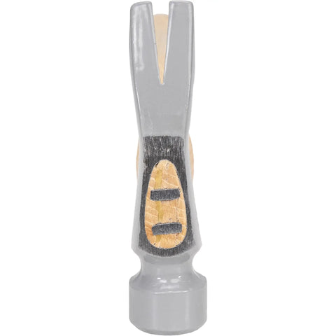 DF Series 16 Oz Framing Hammer With Smooth Face And Hickory Handle Built For The Rough Stuff In Tough Construction And Demolition Projects, Drop Forged Steel Head With Rust Resistant Finish, Straight Or Curved Handle Options For A Comfortable Grip - close-up of hammer claw and handle base