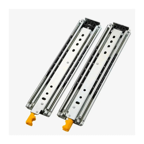 Heavy Duty 12 Inch Drawer Slides With Lock Full Extension Ball Bearing Runners for smooth operation in cabinets.