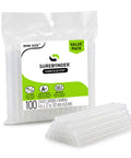 Mini Size Hot Glue Sticks For Glue Guns 0.27 Inch Diameter 4 Inch Length All Purpose All Temperature 100 Pack Clear Built For DIY Projects Arts And Crafts And Handy Repairs