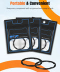 9 Pcs Bike Cassette Spacer Kit Aluminum Alloy Flywheel Washers Six Thicknesses For 7 8 9 10 11 Speed Cassettes packaging
