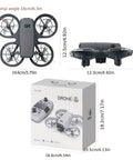 Mini Drone With Camera For Action Seekers Quad Copter With Dope Guard Propeller Design size dimensions and packaging