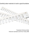 Badass Dovetail Workhorse Machine And Portable Woodworking Jig For Killer Joinery With Rugged DieCast Body And QuickChange Templates For Smooth Cut Carpentry Projects And HomeShop Upgrades aluminum templates showing 0.8mm thickness.
