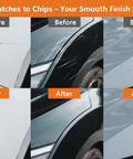 Honda Modern Steel Metallic Touch Up Paint Pen Kit NH-797M Color Match For Scratches, Chips, And Bumper Dings Before and After