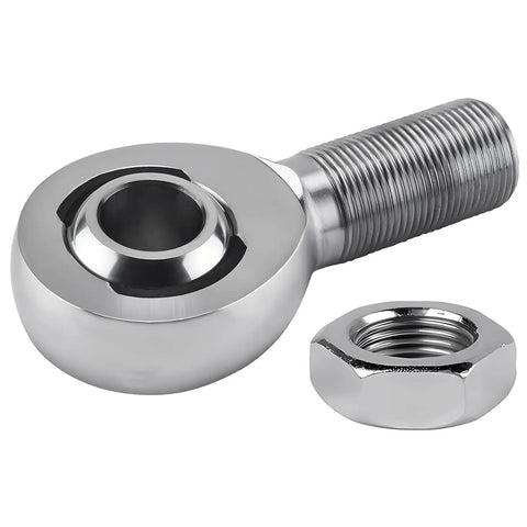 Heavy Duty Half Inch Rod End Bearings Kit Spherical Heim Joints With Chromoly Shaft Support Jam Nuts Left Hand And Right Hand Threads Half Inch By Twenty For Steering Linkage 2 Pieces, chrome joint with jam nut