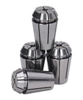 High Precision Spring Collet Set ERG20 With 4 Durable Pieces For CNC Engraving Milling And Lathe Tasks featuring four steel collets.
