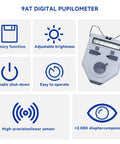 Pupillary Distance Meter Optical Instrument for Fast Precise PD Readings in Optometry Pro Grade Pupilometer With Direct Point Taking and High Positioning Accuracy for Eye Care Pros, digital display