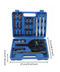 Heavy Duty Inner Bearing Extractor Puller Kit With Sturdy Steel Build Delivers Rock Solid Three Jaw Removal For Stubborn Gears Using Threaded Forcing Screw Includes Molded Case Keeping Parts Neat For Diy Mechanics Seeking Tools That Stay Strong, 27cm case