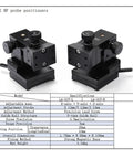 Dual 3-Axis Manual Linear Stage With Magnetic Base, Precision Triaxial Probe, Independent X Y Z Adjustments, 12 mm Stroke Per Axis