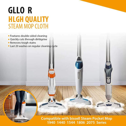 Washable Reusable Steam Mop Pads For PowerFresh Compatible With 1940 1440 1544 Series Including 1940A 6 Pack with mops