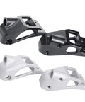 2 Pc Aluminum Front And Rear Shock Tower Bracket Mount For VS4-10 RC Crawler Upgrade in black and silver finish