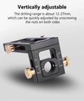 2 In 1 Drill Guide And Dowel Jig For Woodworking Aluminum 6061 Pocket Hole Jig for vertical and horizontal boards close-up