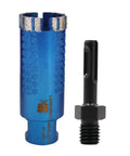 1-1/2 Inch Laser Welded Diamond Core Drill Bit With 5/8-11 Thread For Granite Marble Stone Reinforced Concrete Dry Or Wet Drilling Plus Adapter Included