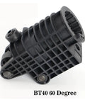 Heavy Duty Bt40 Tool Holder Pot Built Like A Tank For Rock Solid Stability And Zero Drama Vibration Control In High Speed Cnc Milling With Magazine Pockets, close-up angle showing the textured alloy steel designed for stability.