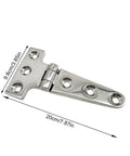 Heavy Duty T Pattern Door Hinge in 316 Stainless Steel Built Tough With Pre Matched Screws for Quick Install High Strength Door Joint