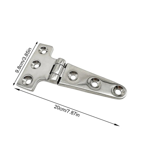 Heavy Duty T Pattern Door Hinge in 316 Stainless Steel Built Tough With Pre Matched Screws for Quick Install High Strength Door Joint
