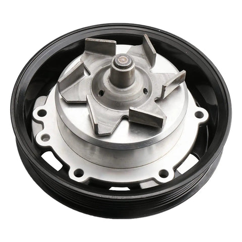 Heavy Duty Front Water Pump For Chevy Corvette C7 2014 2019 6.2L V8 LT1 LT4 LT5 OEM Direct Fit Coolant Pump showing metal rotor details.