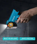 Bluebow Cordless Electric Scissors With Rechargeable Battery For Cutting Cardboard Box 1/4 Inch Thick Heavy Duty Power Tool with LED light