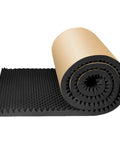 Heavy Duty Acoustic Foam Panels 2Cm Thick Plug And Play High Density Soundproofing Tiles rolled with black texture for soundproofing.