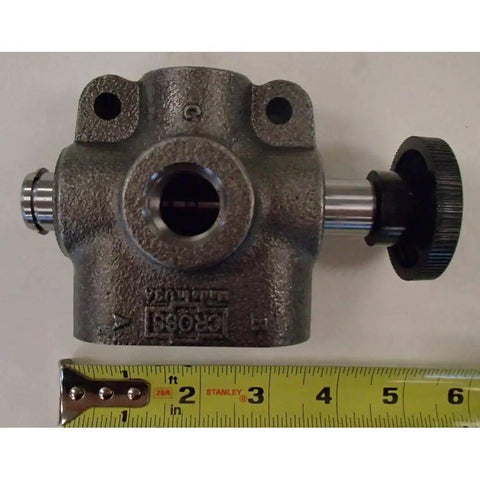 Two Way Hydraulic Single Selector Valve for Heavy Duty Performance, Handles Up To 2500 PSI, 20 GPM Flow, 1/2 Inch Work Ports