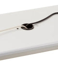 Ultra Slim 16 Watt Tube Light Fixture White 12 V 12 Inch Long By Five And A Half Inch Wide By One Inch Deep Uses Two F8T5 CW Fluorescent Tubes