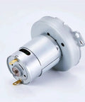 Hottest Micro DC Gear Motor For Robotics Projects, Reliable 12-24V High Torque Deceleration Drive, silver gear motor with terminals.