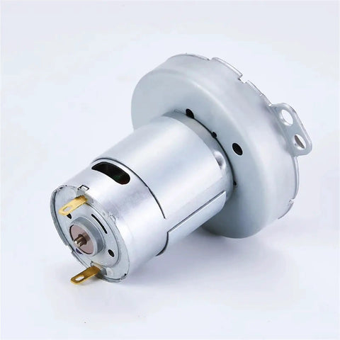Hottest Micro DC Gear Motor For Robotics Projects, Reliable 12-24V High Torque Deceleration Drive, silver gear motor with terminals.