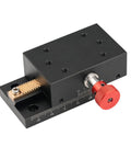 Go To Manual Precision Linear Stage For X Axis With 40mm Stroke Translation Slide Gear Drive in aluminum alloy, front view