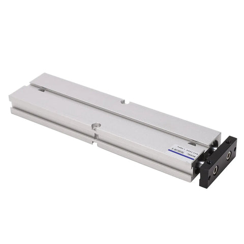 Double Rod Heavy Duty Pneumatic Air Cylinder With Aluminum Alloy Body, 1 MPa Working Pressure, Stroke 10 To 200 Mm, M5x0.8 Thread