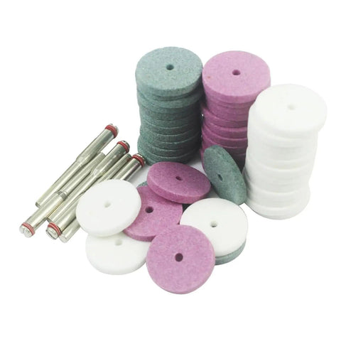Rotary Grinding Stone Set 50 Pcs With Eighth Inch Shank Aluminum Oxide Mounted Grinding Wheels for various materials