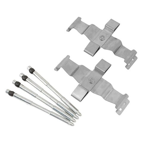 Premium Front Disc Brake Caliper Hardware Kit With Anti Rattle Clips And Pins For Perfect Fit On BMW 4 Series F32, F33, M4 And F82 Models 2013 To 2020, Delivers Smooth Stopping Power And Eliminates Squeaky Noises Right Away. stainless steel brake clips and pins set
