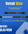 10 Inch Gas Struts 10 Lb With Brackets For Cabinets Truck Tool Box RV Hatches And Boat Lids Beefy Heavy Duty Lift Supports