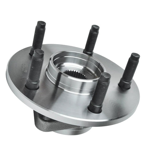 Beefy Front Wheel Bearing Hub Assembly Pair For Dodge Ram 1500 2002-2008 5 Lug Front Hubs Replacement Set Two Hubs Included OE Style Heavy Duty Upgrade