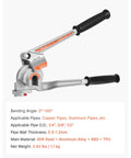 3 In 1 Tube Bender For Copper And Aluminum Pipes, showing manual tool design and bend angle marks for HVAC and air conditioning use