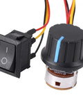 Rock Solid Dc Brushless Motor Controller 15Amp 5 To 36 Volt Speed Driver with knob and toggle switch for adjustable control.