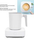 Ultimate Desktop Mug Warmer And Cooler Plate Two In One Smart Heating And Cooling Base For Coffee Milk Tea with insulated cup and base.
