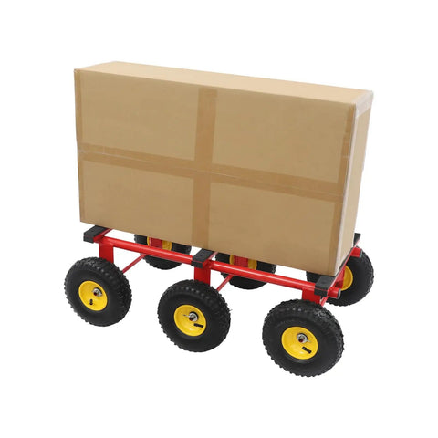 Rock Solid Six Wheel All Terrain Dolly 1200 Pound Heavy Duty Moving Cart With Ten Inch Inflatable Tires For Hella Smooth Travel Across Grass And Gravel A Total Game Changer For Hauling Furniture Equipment Hot Tubs And Sheds Without Breaking A Sweat